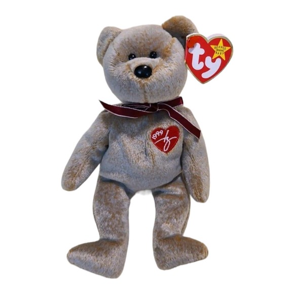 TY Beanie Baby 1999 SIGNATURE BEAR Original Vtg Retired Collectible Rare Errors - Picture 11 of 11
